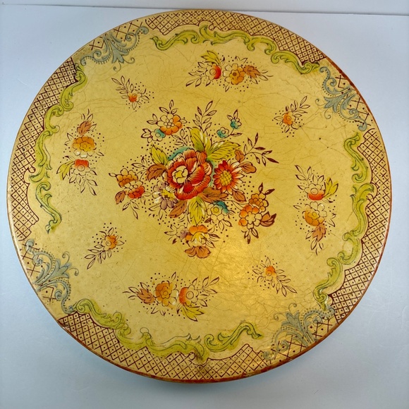 Vintage Japanese Mikori Ware Porcelain 5 Part Divided Tray Floral Design w/ Case - Picture 7 of 10